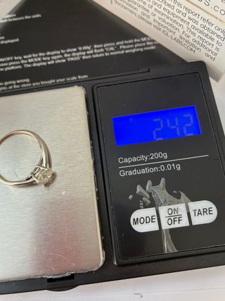 Anillo Oro 18k 1.14 Ct Diamante Natural