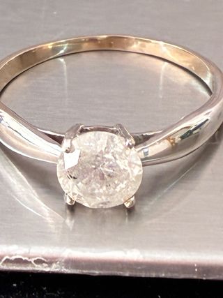 Anillo Oro 18k 1.14 Ct Diamante Natural
