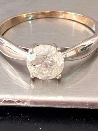 Anillo Oro 18k 1.14 Ct Diamante Natural