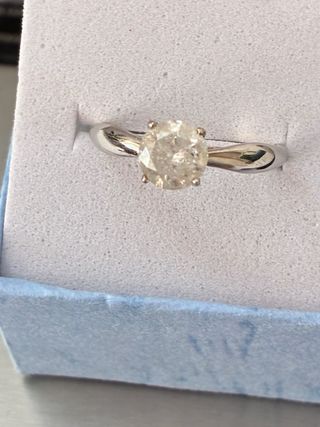 Anillo Oro 18k 1.14 Ct Diamante Natural