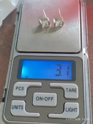 Orecchini punto luce argento zirconi