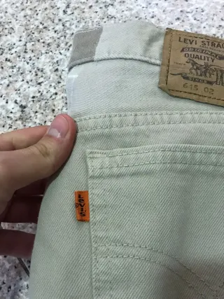 Jeans vintage Levi's Uomo Beige W31 L30