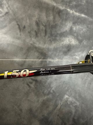 Caña de pescar y carrete alta mar