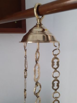 Lámpara votiva antigua latón