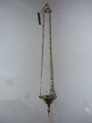 Lámpara votiva antigua latón