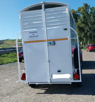 Remolque caballos con monturero y luz