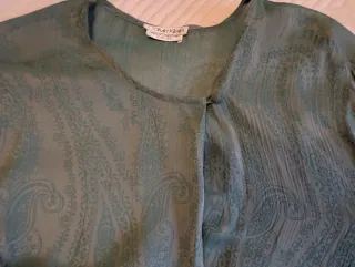 Camisa Calvin Klein Seda Verde