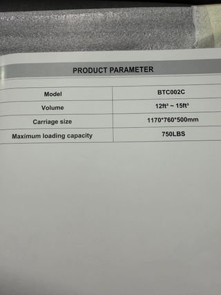 Remolque negro para carga