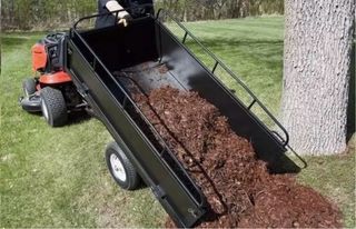 Remolque negro para carga