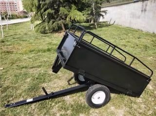 Remolque negro para carga