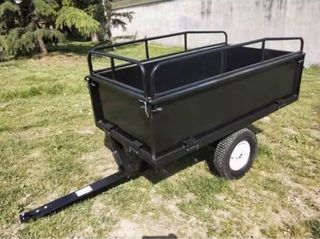 Remolque negro para carga