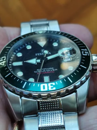 Orologio Festina Automatico Subacqueo Verde