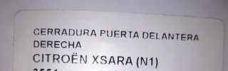 Cerradura puerta xsara