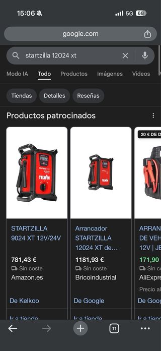 Arrancador Telwin Startzilla 12/24V 12000A