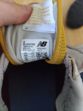 Zapatillas New Balance Amarillas y Grises