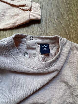 Conjunto Zara y Sudadera Kiabi Rosa Bebé 3-6meses