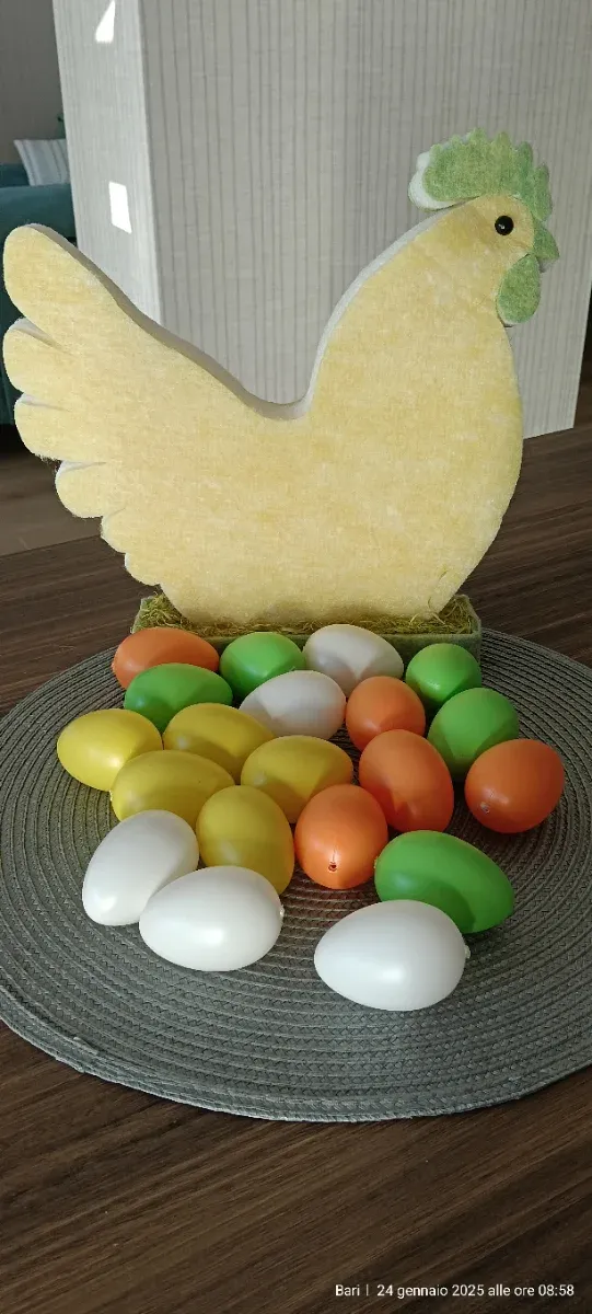 Decorazioni Pasquali Gallo e Uova