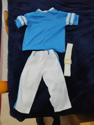 Disfraz Jugador Rugby Azul Talla 4