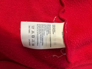 Sudadera Helly Hansen Roja Cremallera