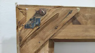 Marco antiguo dorado madera