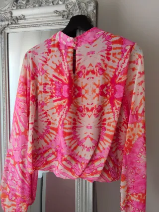 Blusa italiana estampado tie-dye