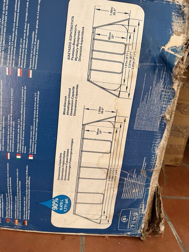 Piscina Bestway 4x2x1m