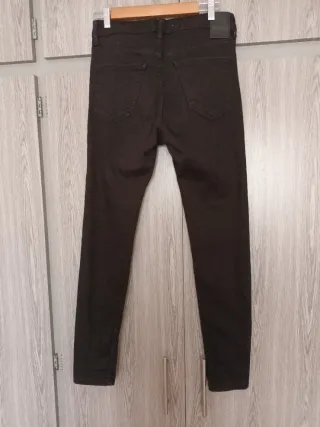 Pantalones vaqueros Zara hombre negros Talla M