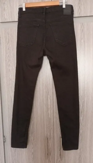 Pantalones vaqueros Zara hombre negros Talla M