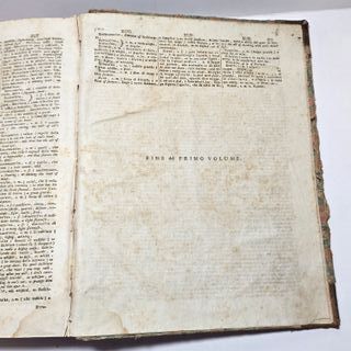 Libro Antico Dizionario Italiano Inglese 1795