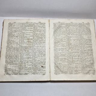 Libro Antico Dizionario Italiano Inglese 1795