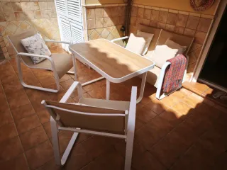 Conjunto Jardín Mesa + Sofá + 2 Sillones