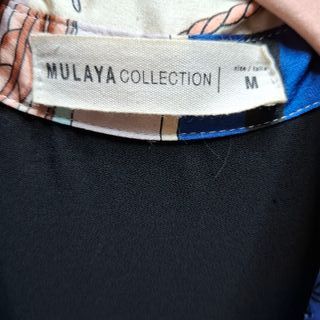 Camisa fluida Mulaya negra con estampado