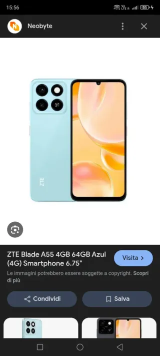 ZTE Blade A55 Azul 128gb