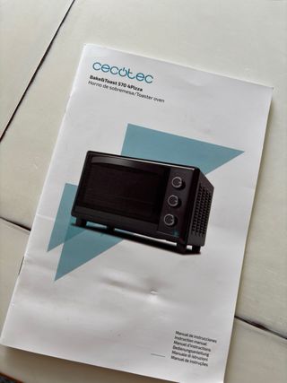 Horno eléctrico sobremesa Cecotec negro