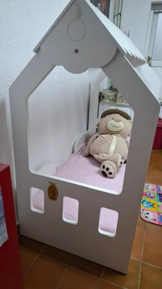 Cama infantil caseta blanca