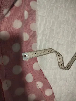 Traje de flamenca rojo lunares blancos