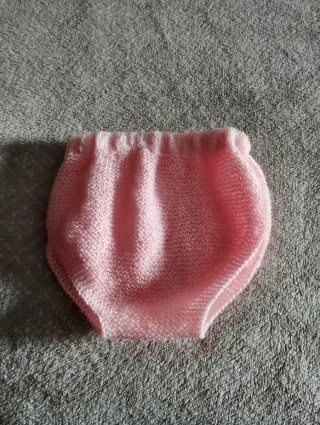 Braguita/Cubrepañal rosa 3-6 meses