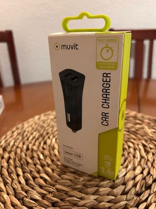 Cargador Coche Doble USB Muvit