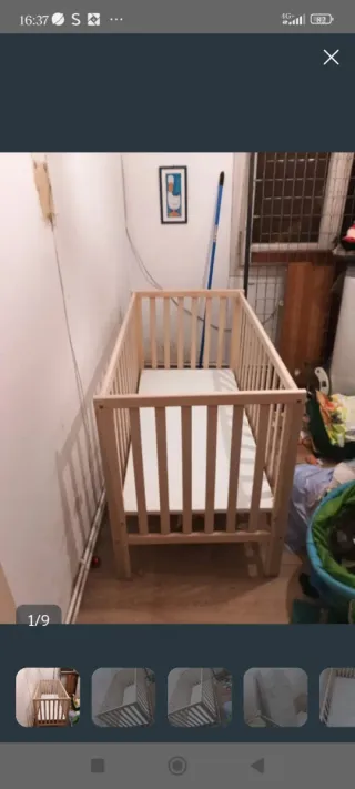 Cuna de bebé Aloe Vera