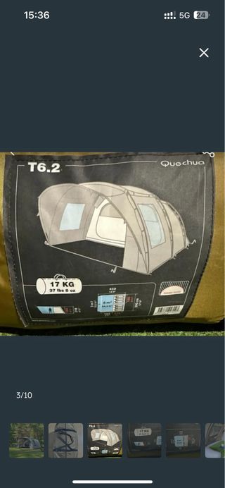 Alquiler Tienda Campaña Quechua 6.2