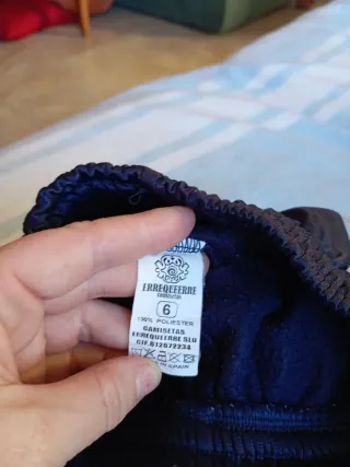 Pantalón chándal azul y turquesa