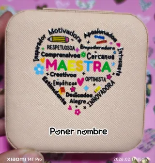 Joyero pequeño Maestra