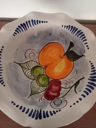 Frutero de cerámica vintage