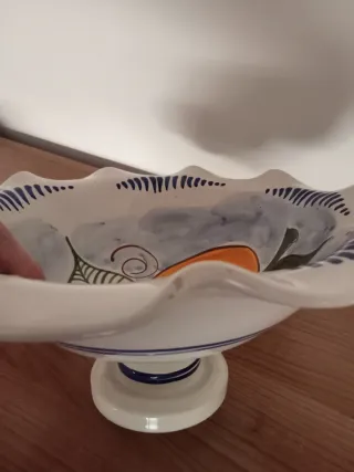 Frutero de cerámica vintage