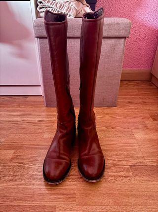 Botas cuero coñac talla 36