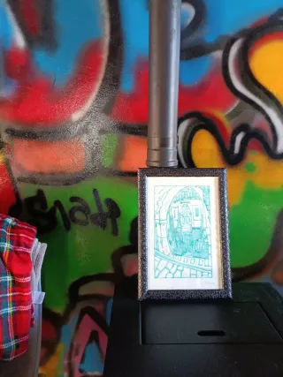 Stampa linoleum Venezia azzurra