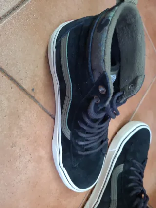Vans Botas Negras y Verdes Talla X