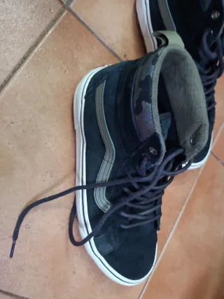 Vans Botas Negras y Verdes Talla X