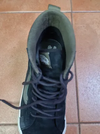 Vans Botas Negras y Verdes Talla X