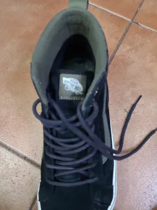 Vans Botas Negras y Verdes Talla X